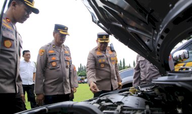Kapolres-Ngawi-Cek-Kendaraan-Dinas,-Pastikan-Siap-Amankan-Pemilu-2024