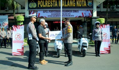 Polresta-Malang-Kota-Kerahkan-Polwan-Dalam-Patroli-Srikandi-Makota-Usung-Konsep-Go-Green