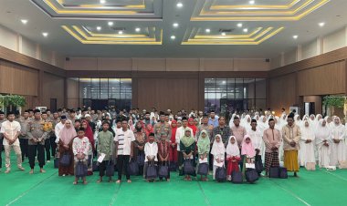 Peringati-Nuzulul-Quran,-Polresta-Sidoarjo-Buka-Puasa-Bersama-Anak-Yatim-dan-Duafa