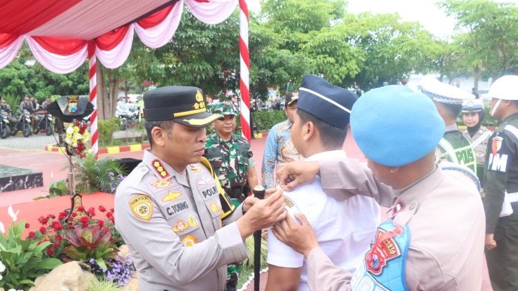 Apel-Gelar-Pasukan-Operasi-Lilin-Semeru-2025,-Siap-Amankan-Nataru-di-Kabupaten-Sidoarjo