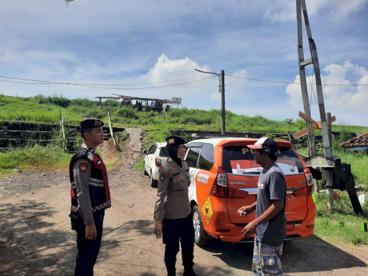 Patroli Sat Samapta Polresta Sidoarjo Antisipasi Lonjakan Wisata di Kawasan Lumpur Lapindo