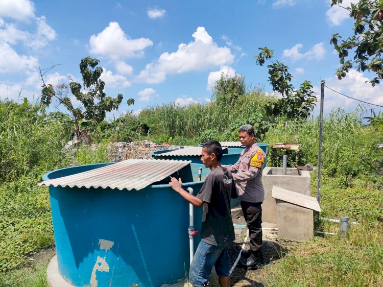 Polsek Sukodono Sosialisasikan Program Asta Cita Presiden RI Terkait Ketahanan Pangan Ke Pembudidaya Ikan Lele
