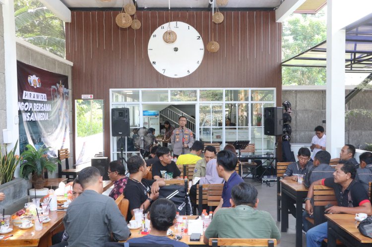 Polres Trenggalek Ngopi Bareng Insan Media dan Pegiat Medsos Dorong Sinergitas untuk Kamtibmas