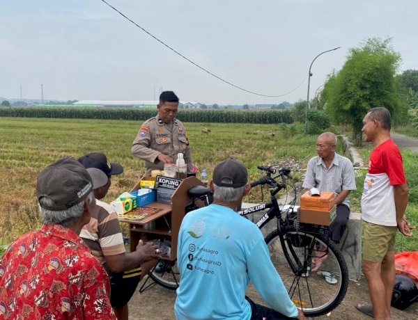 Kopling Bhabinkamtibmas, Ajak Petani Sukseskan Ketahanan Pangan