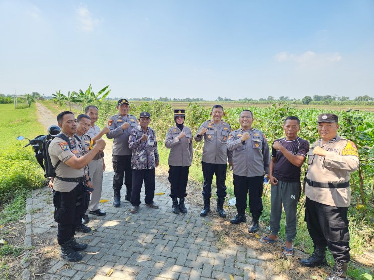 Satgas Ketahanan Pangan Polresta Sidoarjo Tinjau Potensi Desa Pangkemiri Tulangan